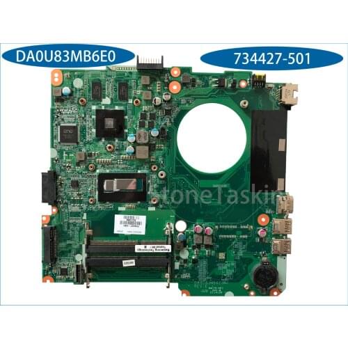 Original 734427-501 for HP Pavilion 14-N Laptop Motherboard DA0U83MB6E0 I3-4005U 216-0841009 HD8670M 1GB 100% Tested