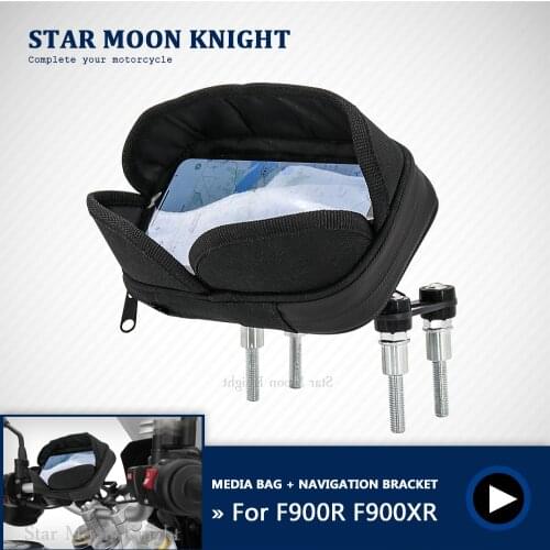 Motorcycle Phone Stand Holder Mobile GPS Plate Bracket Waterproof Media Bag Navigation Bracket FOR BMW F900R F900XR F 900 XR