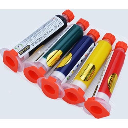 Professional UV Solder Mask Soldering Paste Flux Oil Five Color Paste Prevent Corrosive Arcing For PCB BGA Circuit Board