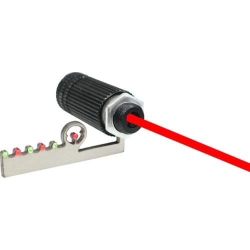 Outdoor shooting slingshot accessories Laser infrared stainless steel six-link mechanical sight Fiber optic sight light