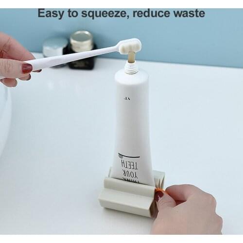 Rolling Squeezer Toothpate Dispenser Tube Sucker Holder Dental Cream Bathroom Accessories Manual Dispenser Gadgets Squeezer