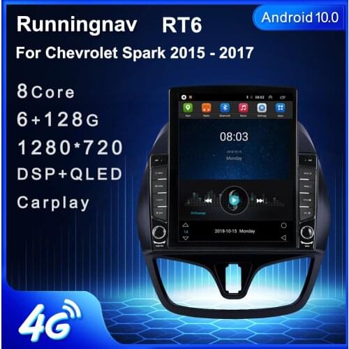 Runningnav For Chevrolet Spark 2015 2016 2017 Tesla Type Android Car Radio Multimedia Video Player Navigation GPS