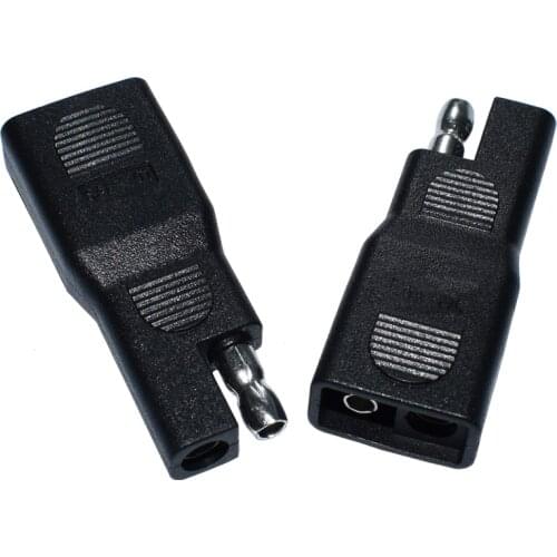 SAE Reverse Adapter Fully Wrapped Shell Connector For Solar Panel Battery Charger Cable Polarity Exchange