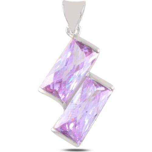 Silver 925 Sterling Zircon Cubic Zirconia Pendant
