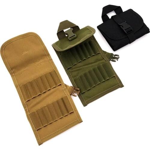 Folding Handgun Cartridge Carrier 14 Rifle Shells Rifle Cartridge Carrier Case Rifle Ammo Bag Hunting Bullet Holder