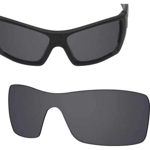 SmartVLT Replacement Lenses Polarized for Oakley Batwolf Sunglasses - Solid Black