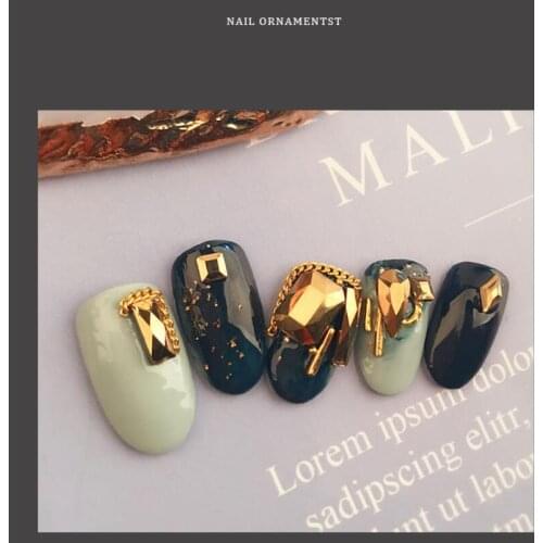 Mixed 100pcs Crystal AB Art Rhinestones Flatback Strass Shiny Glass Stones Gems For 3D Nails DIY Manicure Decorations T1661