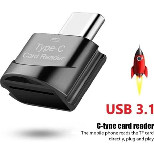Zinc Alloy USB 3.1 Type-c Card Reader Mini Mobile Phone External TF Card Reader Memory Card Reader For Laptop Samsung Huawei