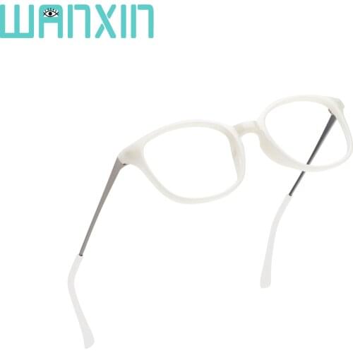 Wanxin Composite Blue Light Blocking Glasses, Funky Reading Glasses, Transparent Lens