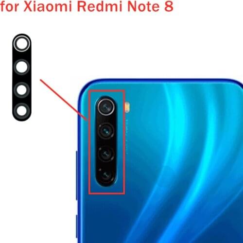 3pcs/lot for Xiaomi Redmi Note 8 Back Camera Glass Lens Main Rear Camera Lens with Glue Redmi Note 8 Repair Spare Parts