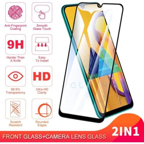 Full Cover A51 M30S A71 A01 Protective Glass on For Samsung Galaxy A20 A30 A50 A70 S 2019 Tempered Glass Screen Protector Film