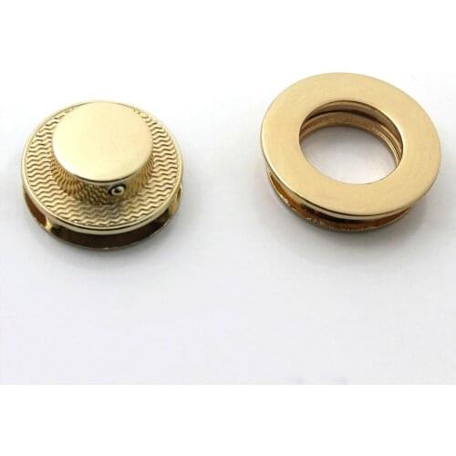 1pcs Metal Button Lock Round Fashion Switch Lock Closure Parts for DIY Handbag Shoulder Bag Purse Hardware Accessories