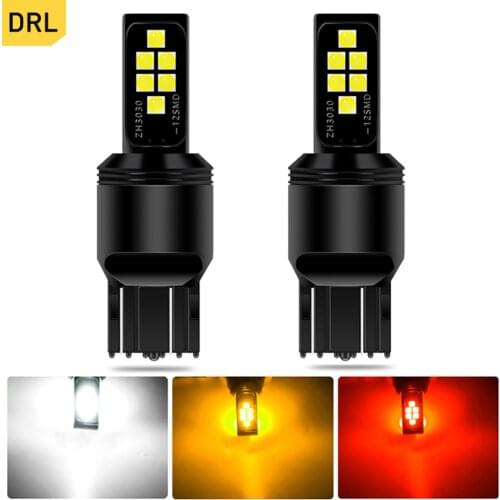 2X P21/5W T20 7443 1156 BAY15D 1157 Led Bulb Car Daytime Running Light Brake Light for For Lada Vesta Granta Emblem SAMARA