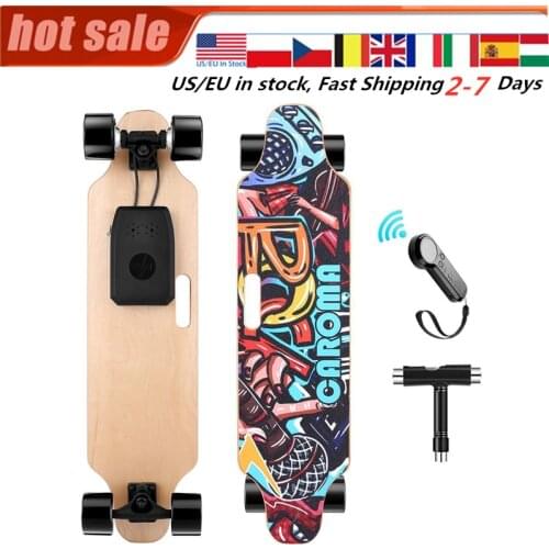 Electric Skateboard PU Wheel Hub Dual-Motor Skateboard with Remote Control