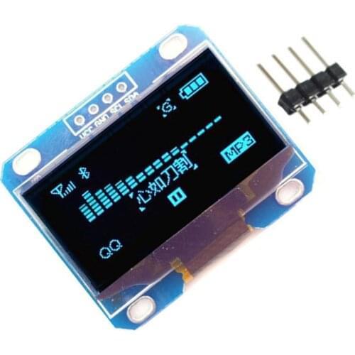 4PIN OLED module 1.3" white/Blue color 128X64 1.3 inch OLED LCD LED Display Module 1.3" IIC I2C Communicate for arduino