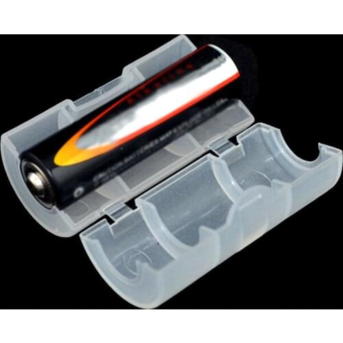 4-piece battery adapter converter housing for converting AA batteries of any size into C-size batteries for use