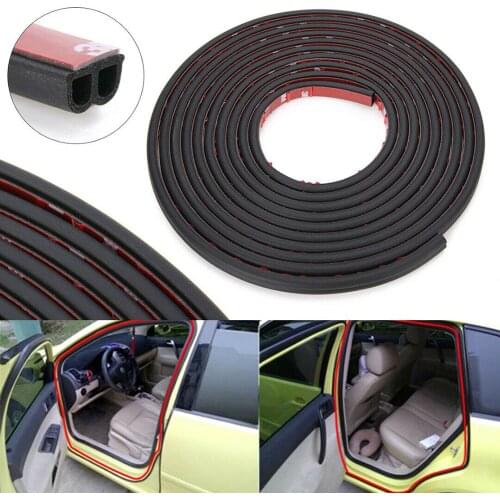 5M B-Shape Seal Strip Moulding Trim Rubber Waterproof Noise-Insulation Damping-Effect Weather-strip Car Door Edge Seal Strip