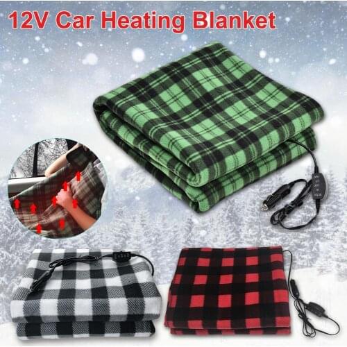 Car Heating Blanket Energy-Saving Warm 145x100cm Lattice Energy Saving Warm 12v Car Heating Blanket Autumn Car Accessories