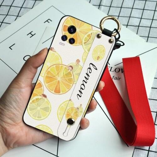 Wrist Strap Case For Vivo U3X Z5X S6 Y50 Y11 Y19 2019 Neck Lanyard Back Cover For Vivo S7 V20 Pro Y20 S7E Y73S