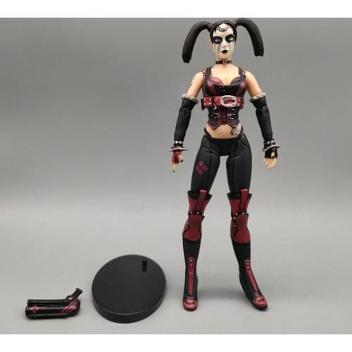 DCC Collectibles Arkham City Harley-Quin With Weapons Stand Loose Action Figure