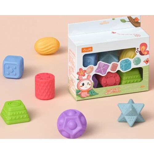 Textured Hands Touch Toy Balls For Children Rubber Toys Newborn Baby Teether Toy Sets Of Balls Sensory Toys Squeaks Bath Toys