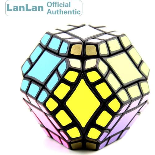 LanLan 12 Axis Dodecahedron Magic Cube Megaminxeds Speed Puzzle Antistress Brain Teasers Educational Toys For Children