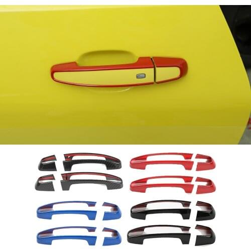 ABS Exterior Side Door Handle Cover Decorative Trim Fit For Chevrolet Camaro 2017-2021 Car Assessoires