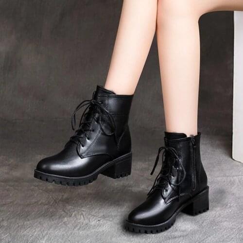 New Women Shoes Keep Warm High Heels Zapatos Mujer Fashion Sexy Snow Boots Ladies Shoes Women Pumps Side Zipper Autumn Pumps