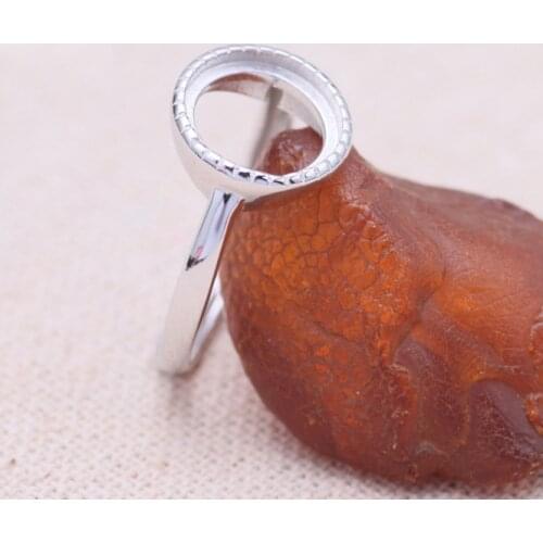 10*10mm 925 STERLING SILVER girl women Semi Mount Bases Blanks base blank Pad ring Setting wedding jewelry findings diy A1339