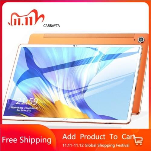 Android 8.0 10.6 Inch Tablet PC 10 Deco Core 6GB RAM 128GB ROM 4G LTE Phone Call 13MP Camera office games for students to learn