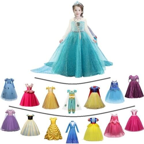 Baby Girls Dress Little Princess Dresses Beauty Toddler Dress Cosplay Costume Children Party Clothes Vestidos