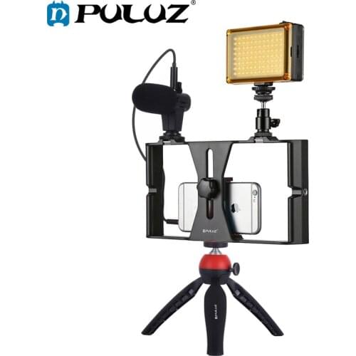 PULUZ Smartphone Video Rig Filmmaking Recording Handle Stabilizer Bracket For iPhone/Smartphone