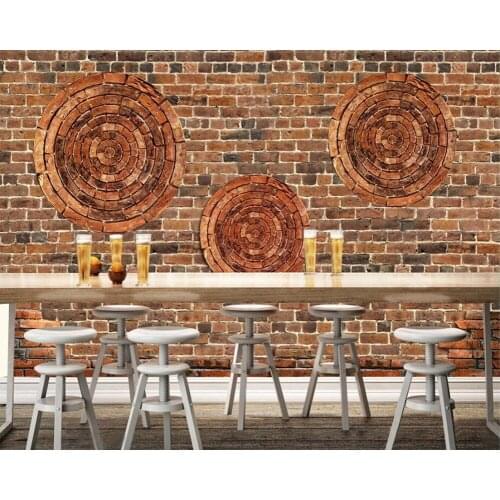 Retro vintage brick wall 3d wallpaper mural papel de parede ,living room sofa TV wall bedroom restaurant wall papers home decor