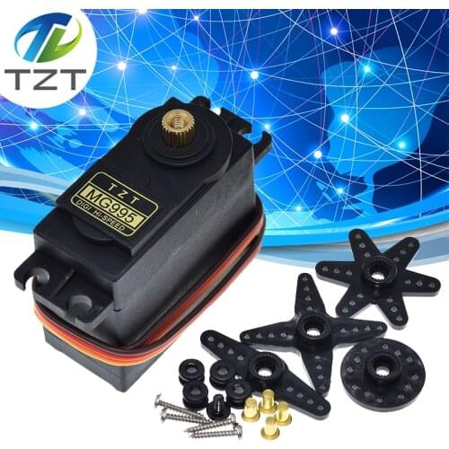 TZT MG995 55g servos Digital Metal Gear rc car robot Servo for arduino