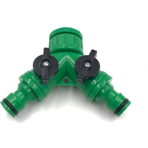 1/2" & 3/4" Water Tap Splitter 2 Way Quick Connector Adaptor Y Shape Garden Tap Splitter for Irrigation