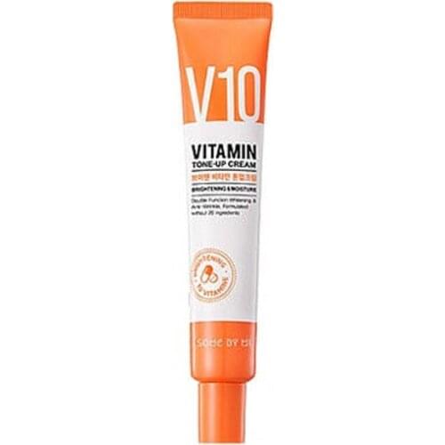 SOME BY MI V10 Vitamin Tone-Up Cream 50ml Vitamin Essence Foundation Face Makeup Brightening Skin Hydrating Bomb Korea Cosmetics