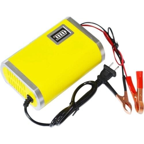 12V 6A LCD Display Smart Charger for Motorcycle Car Battery Full Automatic Charging Adapter Lead Acid AGM GEL (US Plug)