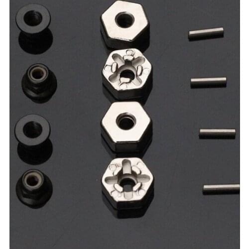 Rc crawler car spare parts 6mm thickness metal adapter kits for 1/10 rc axial scx10-2 ii wraith yeti jeep 90046 D90 trx4 toy car