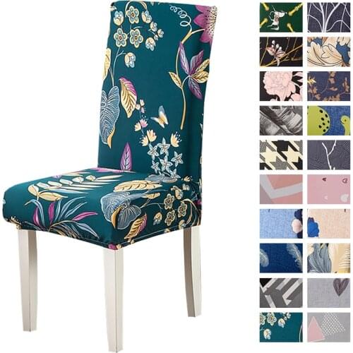 1/2/4/6pcs Univeral Chair Cover Elastic Seat Chair Covers Removable Washable Stretch Banquet Hotel Dining Room Cover European