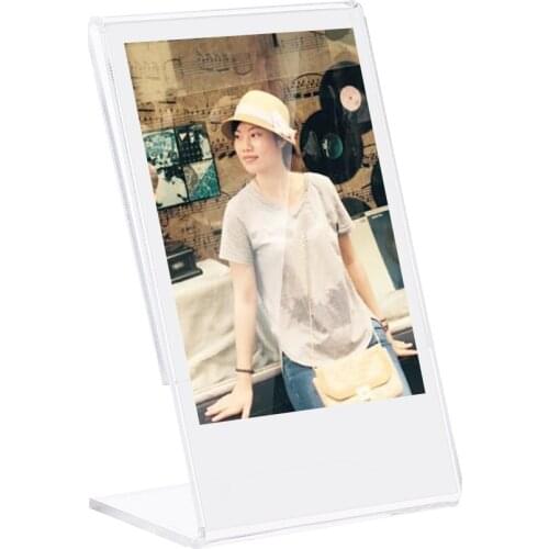 1 Pcs Andoer 3" L-shape Acrylic Photo Frame for Fujifilm Instax Mini 8 8+ 70 7s 90 25 26 50s 9 SP-1 SP-2 Film Photo Frame