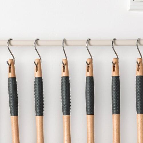 10Pcs S-Shape Hook Kitchen Railing S Hanger Hooks Cookware Holder Stainless Steel Hooks Kitchen Bathroom Hook