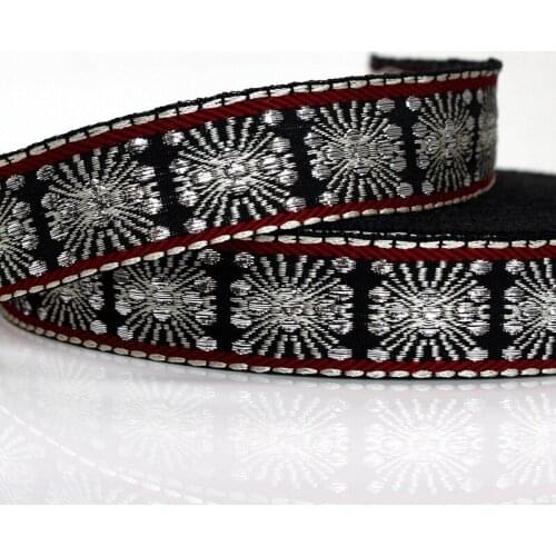 Embroidery ethnic jacquard webbing woven tape lace ribbon trim 3cm tribal boho DIY garment bag accessory native miao sew novelty