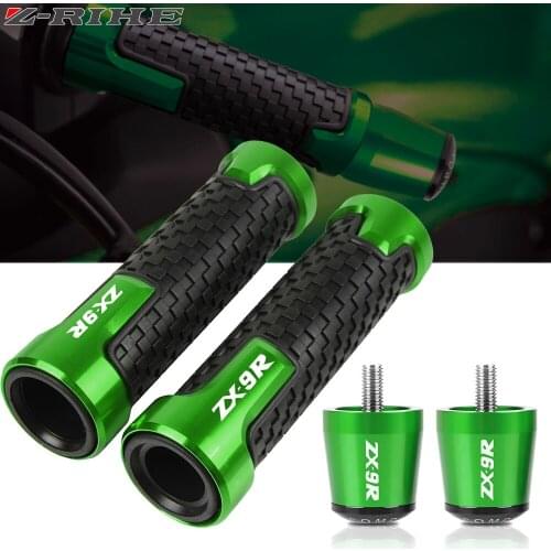 7/8'' 22MM Motorcycle Handle Grips CNC Almuinum Handlebar Ends For KAWASAKI ZX9R ZX 9R ZX9 R ZX-9R 1998 1999 2000 2001 2002 2003