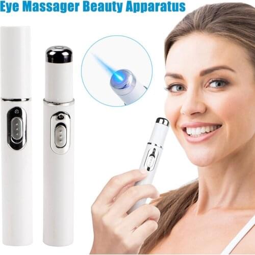Acne Laser Pen Wrinkle Removal Machine Portable Durable Blue Light Therapy Massage Relax Soft Scar Dark Circles Remover Device