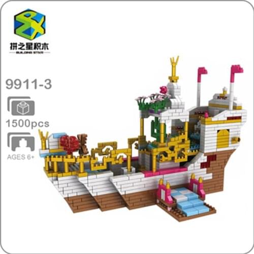 Mini Blocks Plastic Building Toy Beautiful Castle Model brinquedos corsair Educational Kids toys for Children Gift