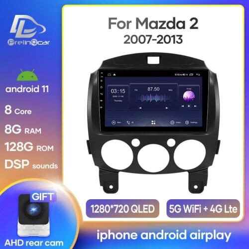 Prelingcar Android 10 For Mazda 323 Haima Family 2006-2010 Happin 2004-2012 Car Radio Multimedia Video Player GPS Navigation