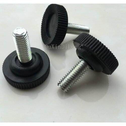 40PCS Furniture Table Chair Sofa Cabinet Adjustable Levelling Leg Feet Glide Slide Leveler Base Screw-in M8 Bolt on Pad GF163