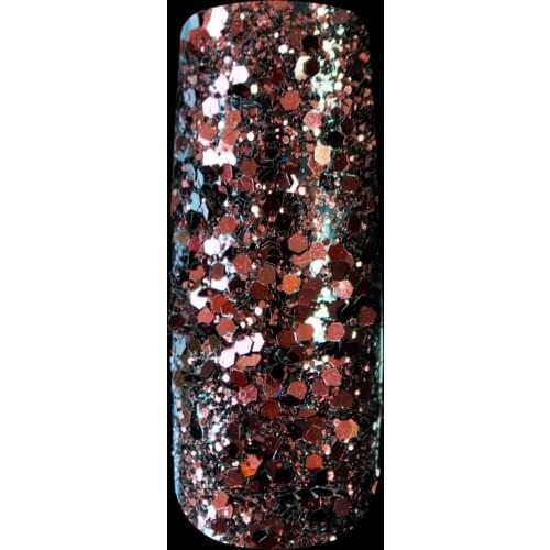Sparkly Glitter Mix Size Nail Art Glitter Powder Bling Coffee Brown Nail Glitter Dust Acrylic Design DIY Women Nail 252