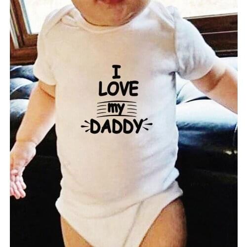 Girl Bodysuits Baby Girl Clothes Winter Printing Love Daddy Clothing for Babies Jumpsuit Kids Autumn new born Boys Costume