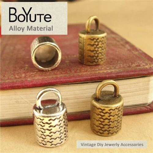 BoYuTe (30 Pieces/Lot) 11*18MM 2 Colors Vintage Zinc Alloy Connector Pendant Diy Fashion Charm Bracelet Necklace Jewelry Makings